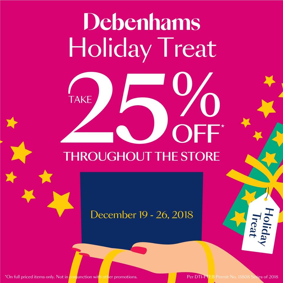 Manila Shopper Debenhams Holiday SALE December 2018