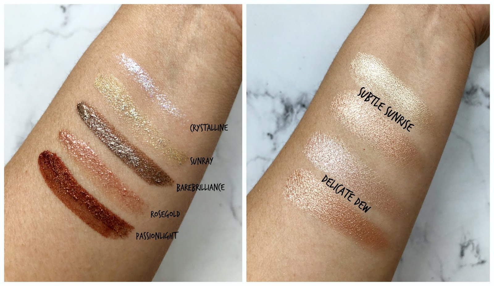 Review & Swatch PIXI Glowy Gossamer Duo & Liquid Fairy Lights