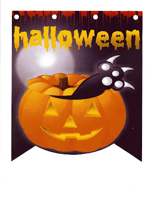 img004 - Bandeirinhas de Halloween para Enfeitar a Sala