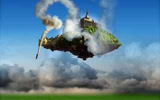 Amazing house in the air wallpapers Amazing house in the air wallpapers