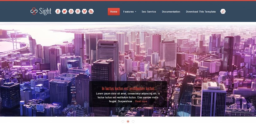 Sight Free Blogger Template