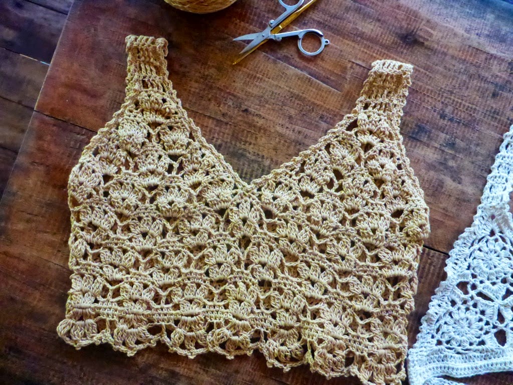 Layering Lace – Cropped Cami and Bralette