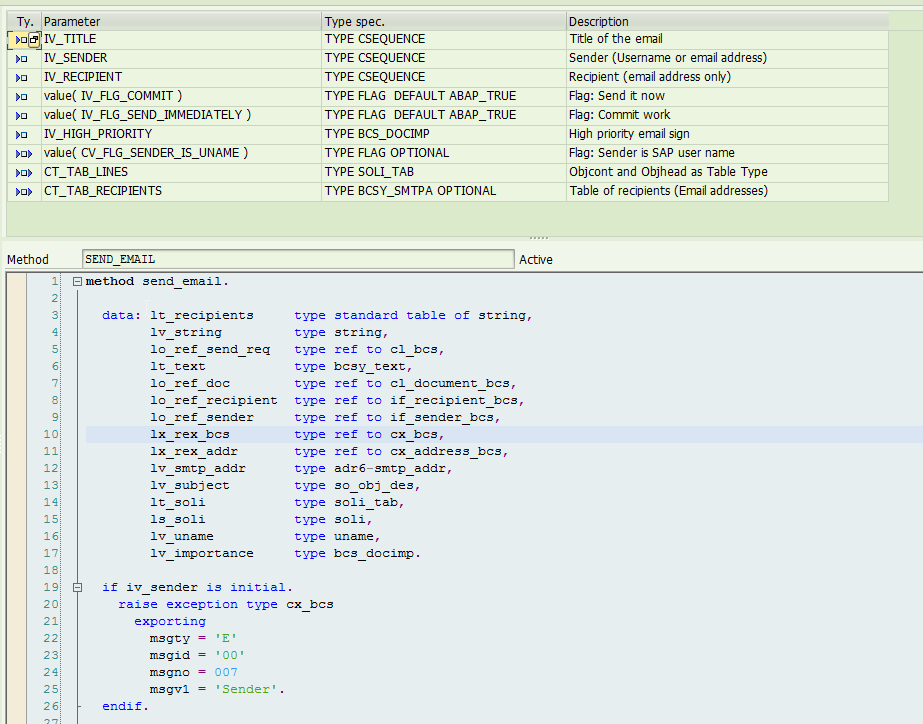 HavliCzech Send email with high importance from ABAP