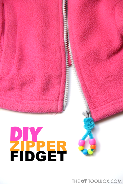 Kids can use this DIY fidget tool zipper pull for addressing sensory needs that result in worry or anxiety, sensory meltdowns, or other issues as a result of sensory processing challenges. Read how to make a DIY fidget tool for sensory needs and how to use a fidget tool. Kids can use this DIY fidget tool zipper pull for addressing sensory needs that result in worry or anxiety, sensory meltdowns, or other issues as a result of sensory processing challenges. Read how to make a DIY fidget tool for sensory needs and how to use a fidget tool.