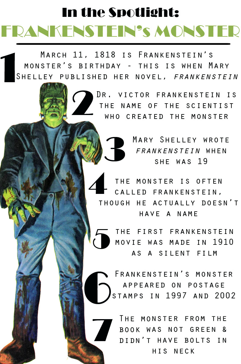 where does the monster travel in frankenstein