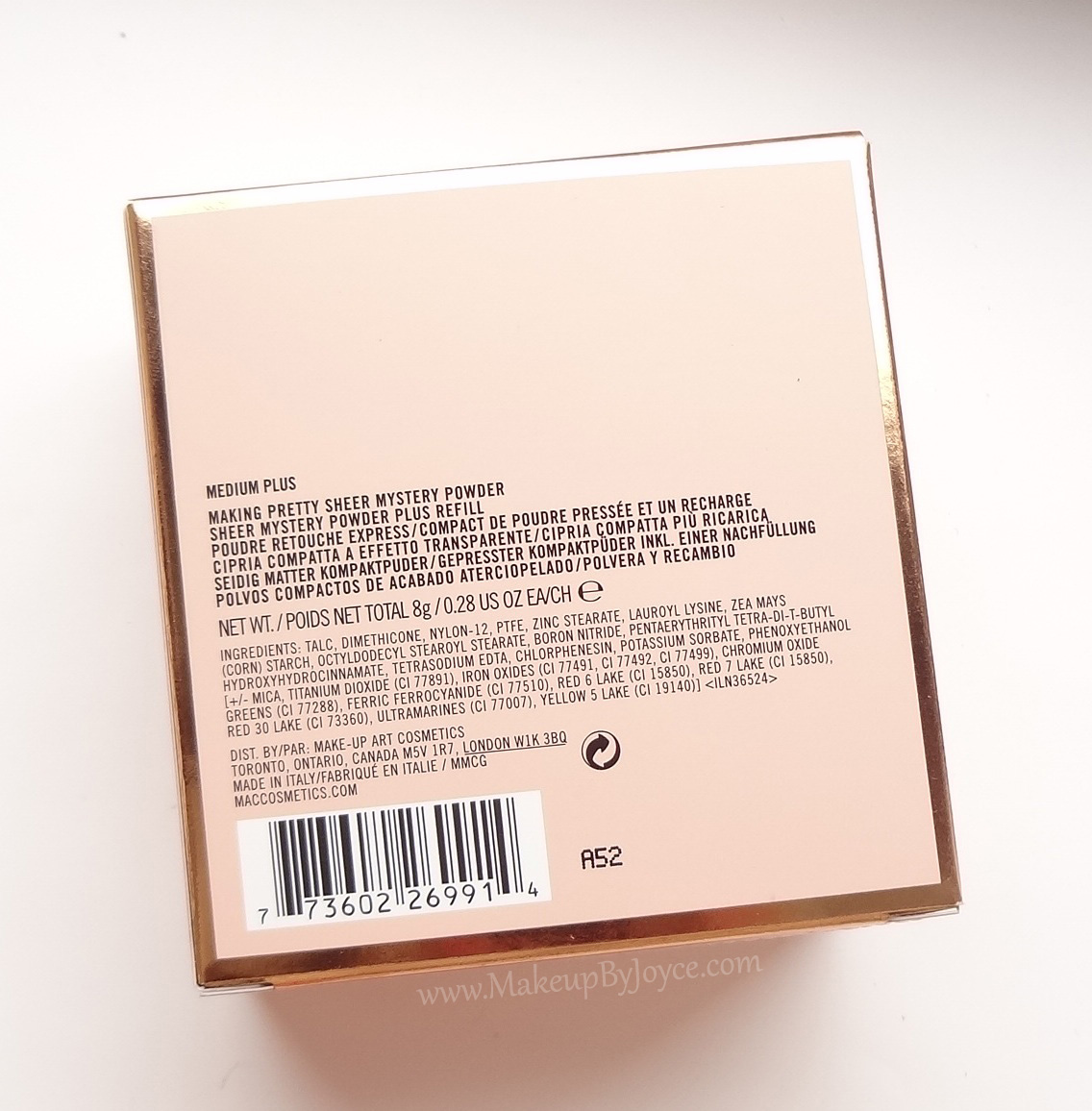 MakeupByJoyce ** !: MAC Making Pretty Sheer Mystery Powder in Medium ...