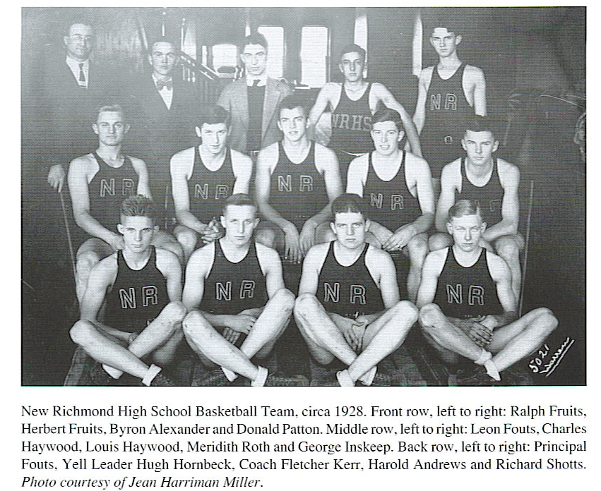 History of New Richmond Cardinals Basketball team of 192728