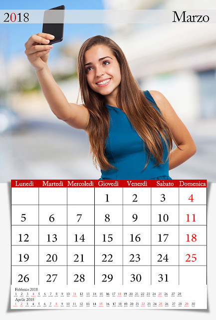 Calendario mensile 30x45