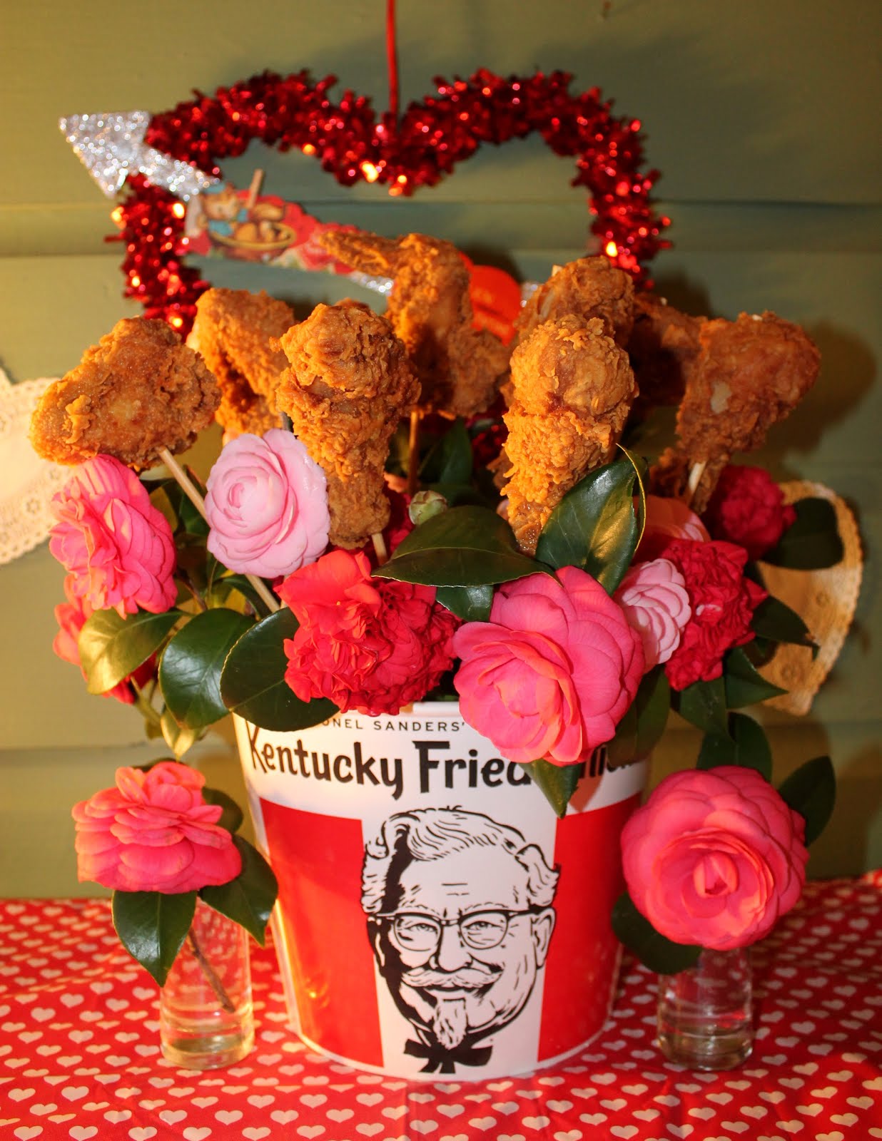 *my house is cuter than yours* Fried Chicken Valentine Bouquet