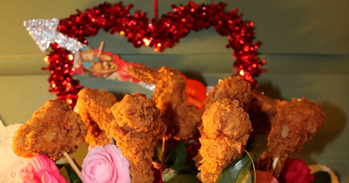 *my house is cuter than yours* Fried Chicken Valentine Bouquet