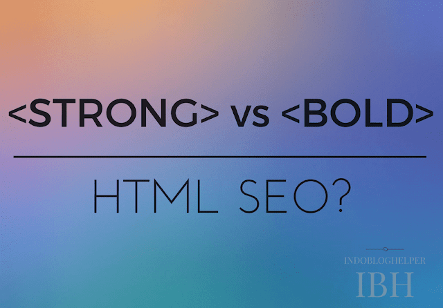 perbedaan strong dengan bold di html