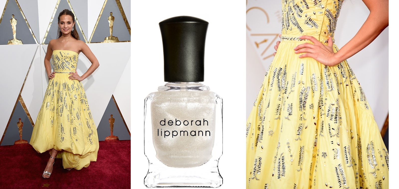 Nail Art Inspired By Alicia Vikander's Louis Vuitton Oscars Dress