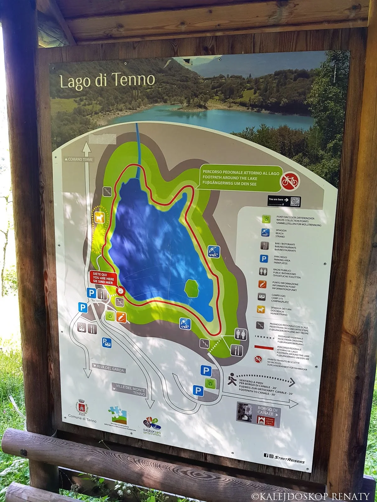 mapa jeziora Tenno