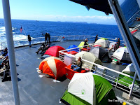 alaska highway marine ferry car tents differently yes those again really things they look set camping