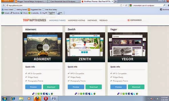 Mencari Theme WordPress Yang Sesuai