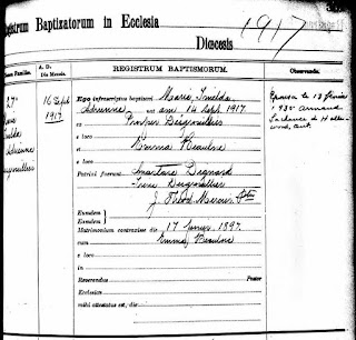Imelda Desgroseilliers (1917-1935) baptism record