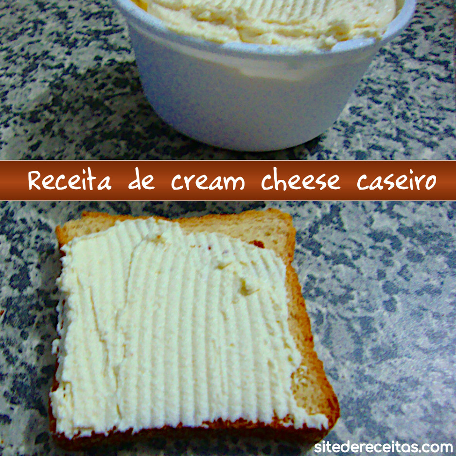 Receita de cream cheese caseiro Site de