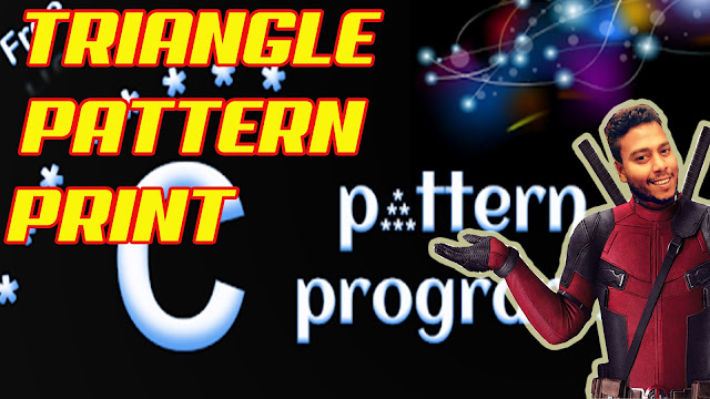 Triangle Pattern In C Program - Source Code