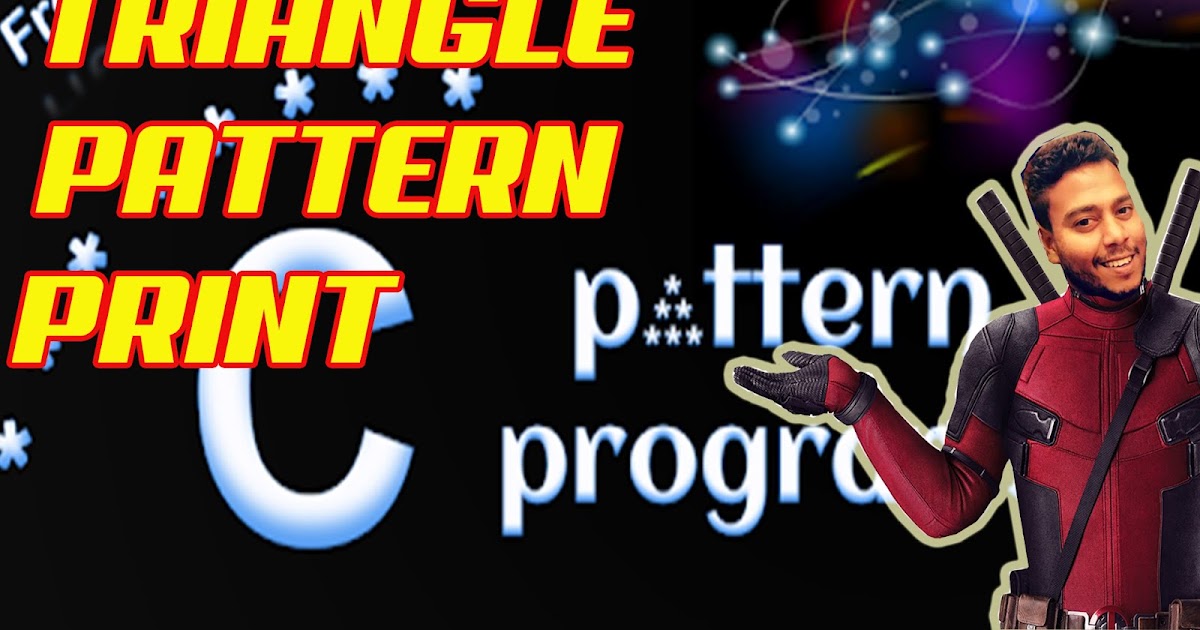 Triangle Pattern In C Program - Source Code