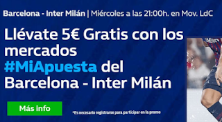 William Hill Promo Barcelona vs Inter 24 octubre William Hill Promo Barcelona vs Inter 24 octubre