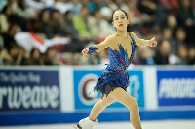 Mao Asada (JPN) udfører sit lange program ved Skate America 2013