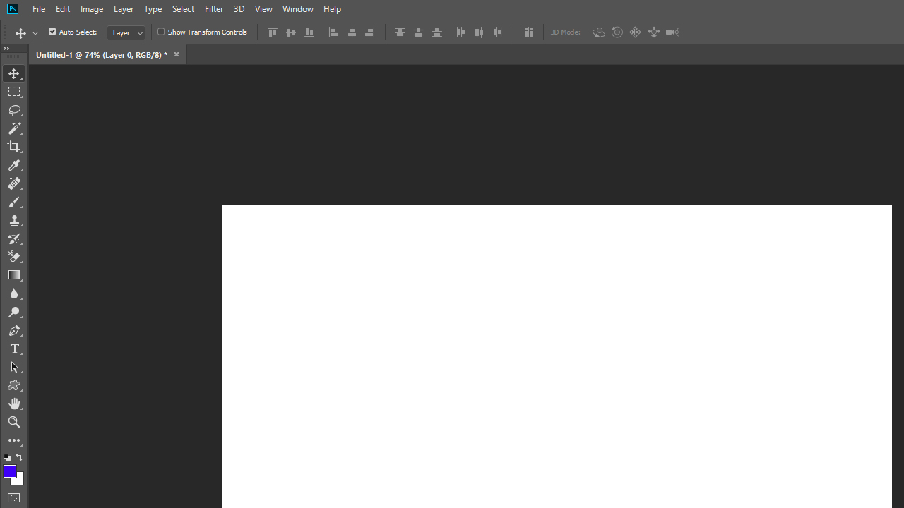 Cara Membuat Dokumen Baru Pada Adobe Photoshop