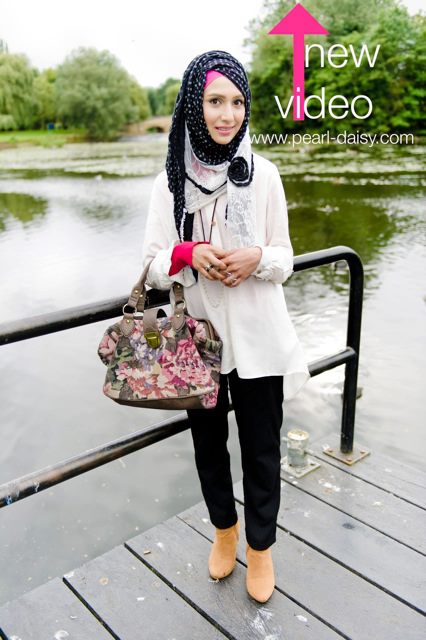 Want to have a fab asymmetrical hijab look? Watch this 