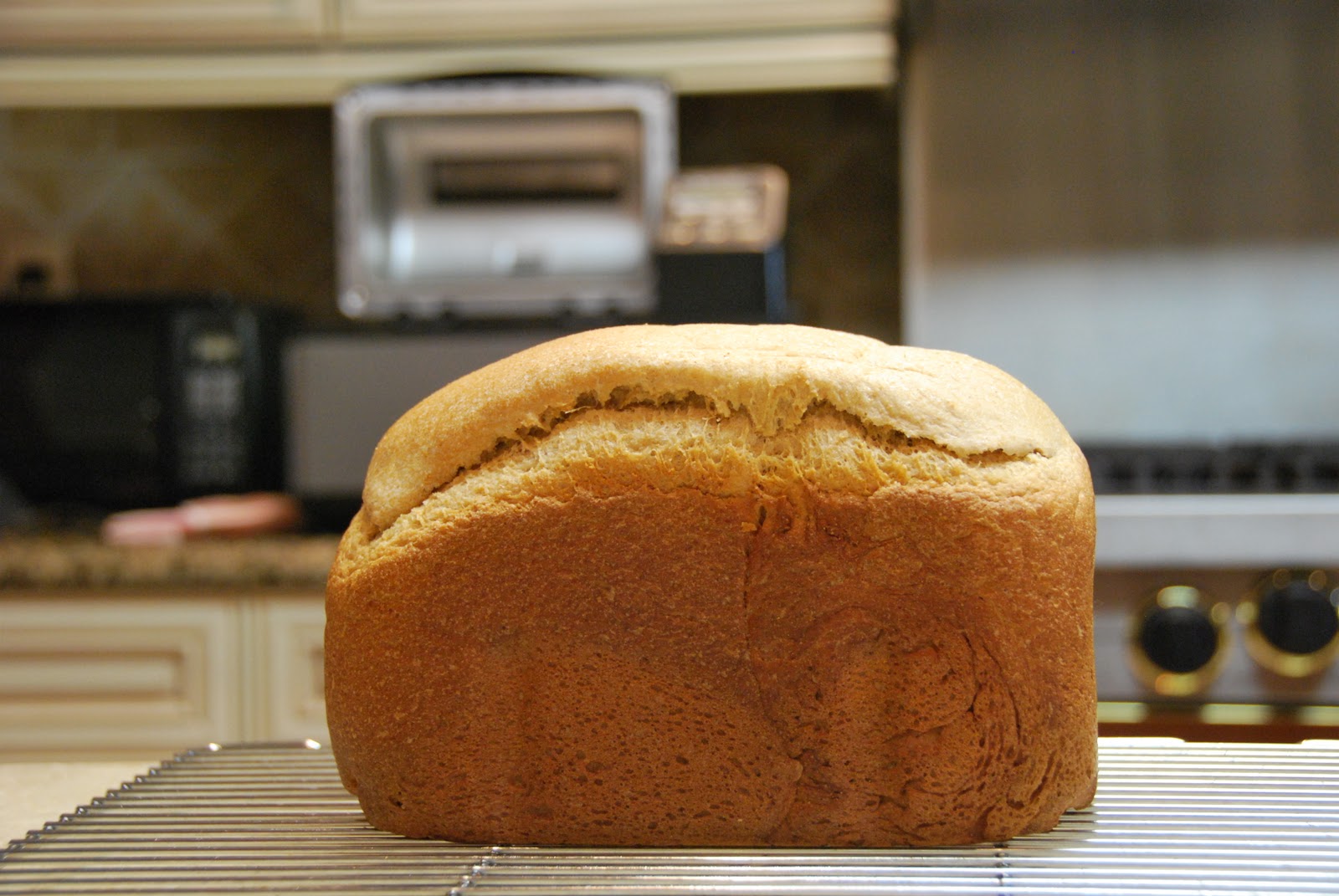 The Simply Wholesome Kitchen White Whole Wheat Bread (Bread Machine)