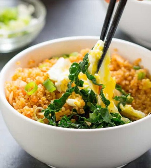 Ready in 15 Minutes! Best Meal Spicy Kimchi Quinoa Bowls Ready in 15 Minutes! Best Meal Spicy Kimchi Quinoa Bowls