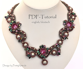 Beaded necklace design by PrettyNett.de