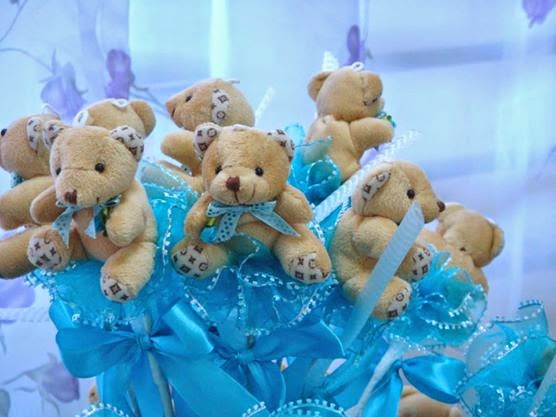 Bunga Pahar Teddy Bear