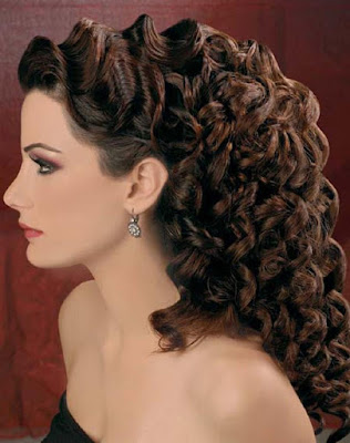 Peinados para fiesta semi recogido con rizos de moda YouTube - peinados con rizos para fiestas