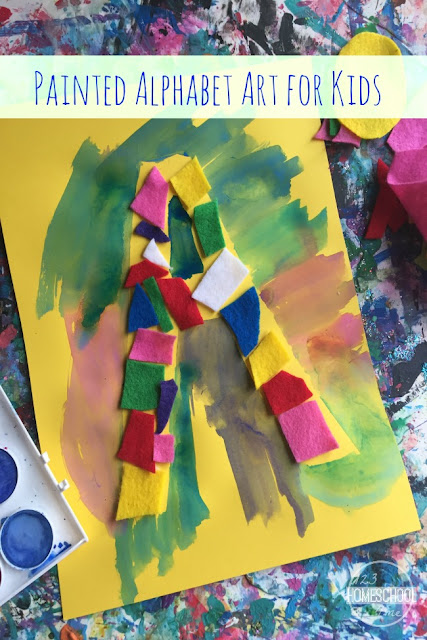 Painted Alphabet Art for Kids