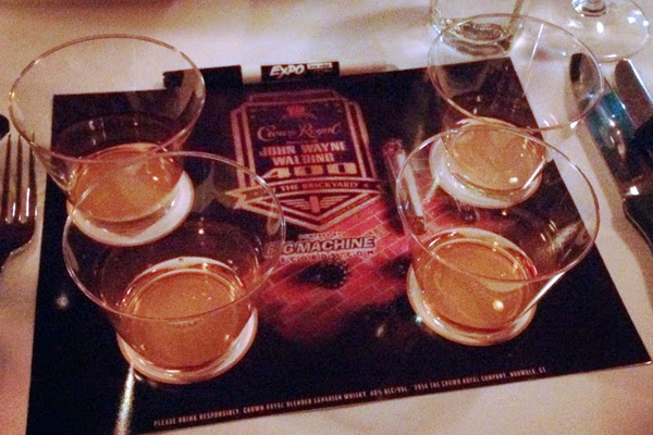 The blogger’s first challenge consisted of a whiskey tasting. #crownheroes #jww400 #reignon #nascar