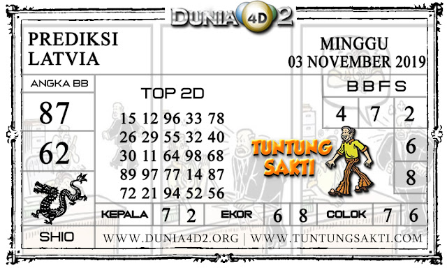 Prediksi Togel “LATVIA” DUNIA4D2 03 NOVEMBER 2019
