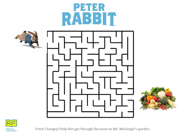 Maze Peter Rabbit Activity Pages, Beatrix Potter