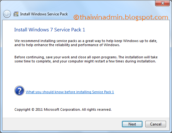 windows 7 service pack 1