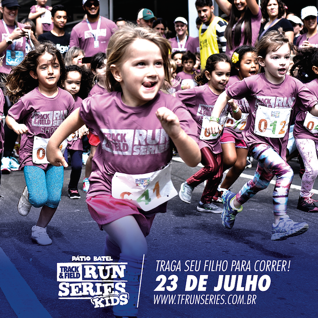 Pátio Batel promove Track&Field Run Series com modalidade Kids