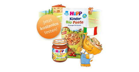  500 Tester für HiPP Kinder Bio Pasta