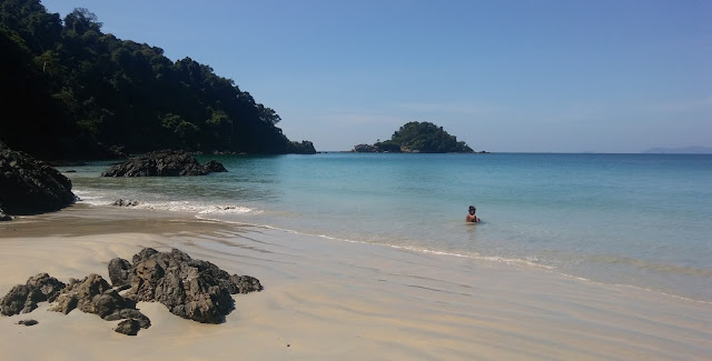 Two Sand Line Island Myanmar