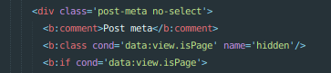 Hide post meta on pages Post meta