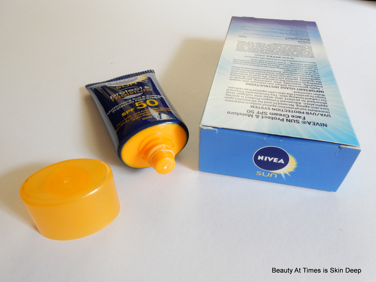Nivea Sun Protect and Moisture Sunscreen SPF 50 Face Cream