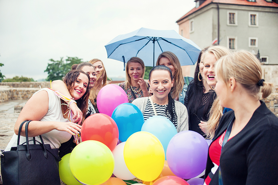 Wieczór panieński, Lublin, Stare Miasto, fotograf, dziewczyny, balony, sesja zdjęciowa