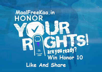 Vote right & win Honor 10 Free