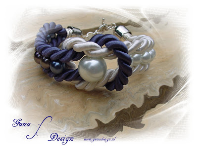 Tutorial Lady’s Sailor bracelet from ropes and beads by Gunadesign