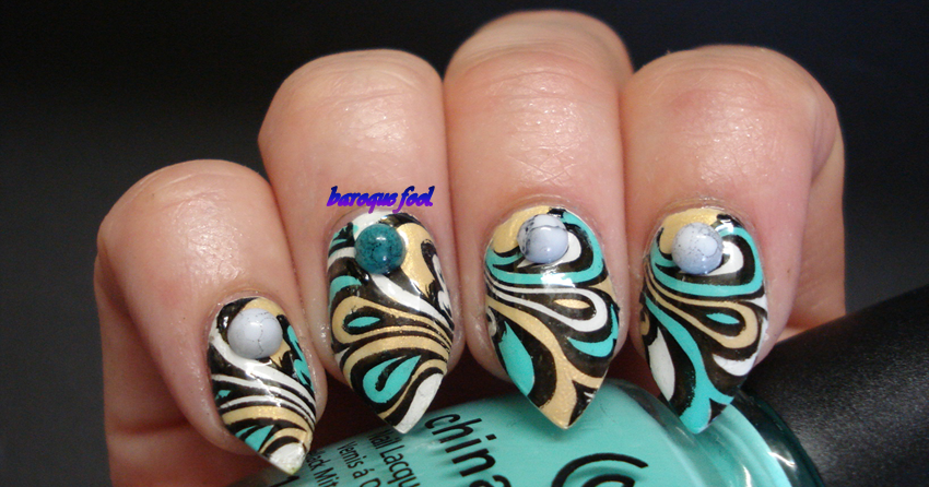 baroque fool: #31DC2015: Water marble