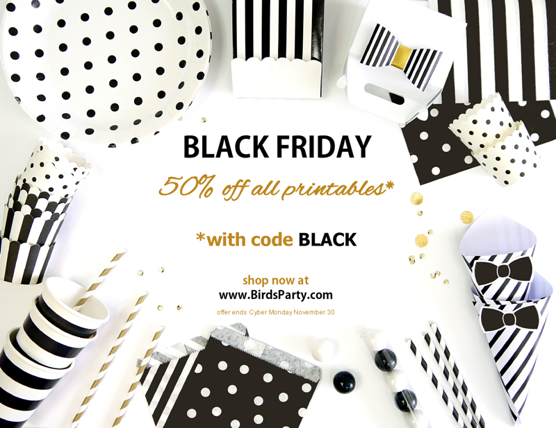 Party Supplies & Printables 50 OFF Black Friday SALE Party Ideas Party Printables Blog