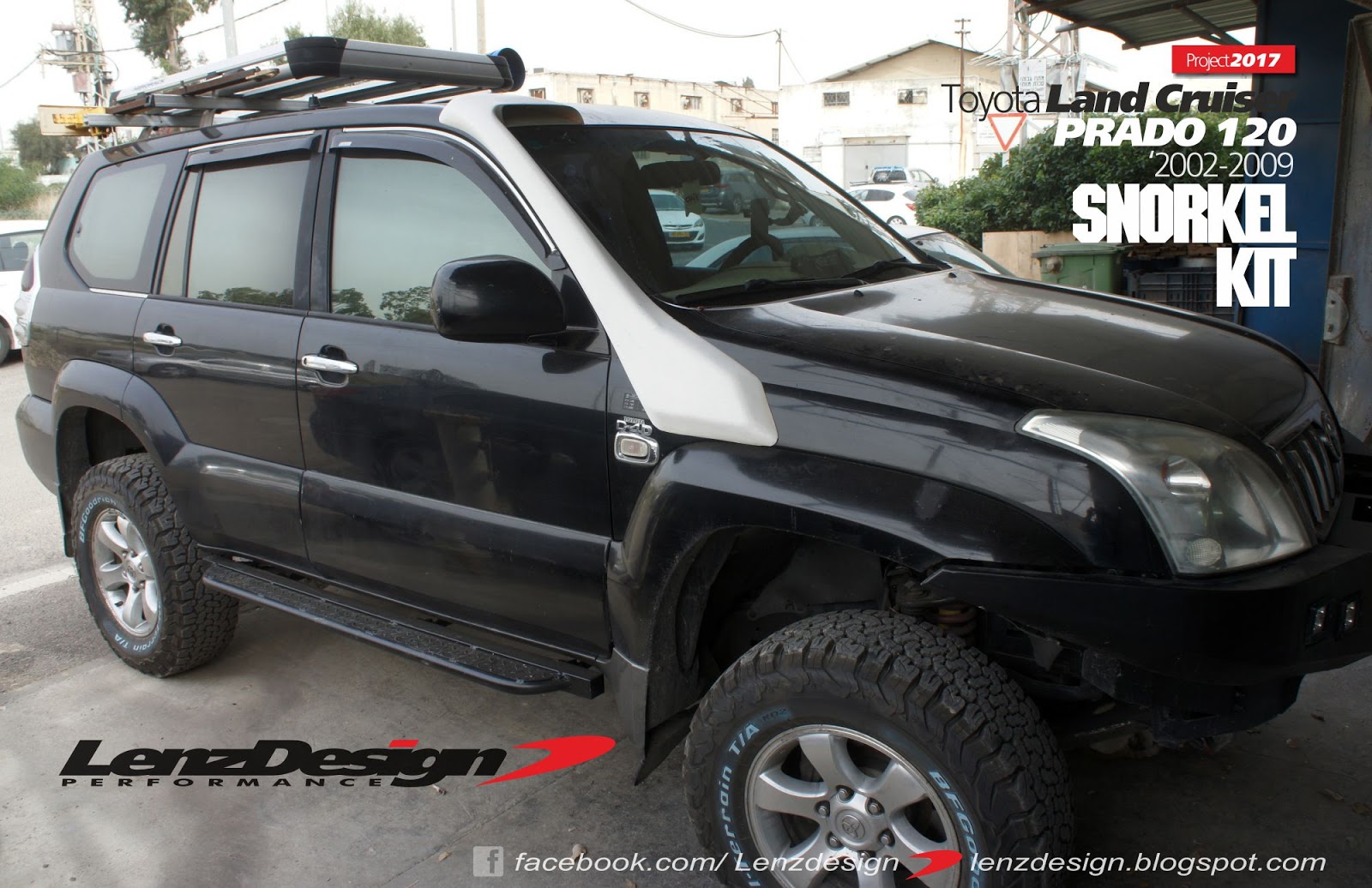 Lenzdesign Snorkel Kit Toyota Land Cruiser Prado 120 & Lexus GX 470