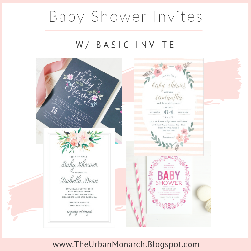The Urban Monarch Customizable Baby Shower Invitations Via Basic Customizable Baby Shower Invitations