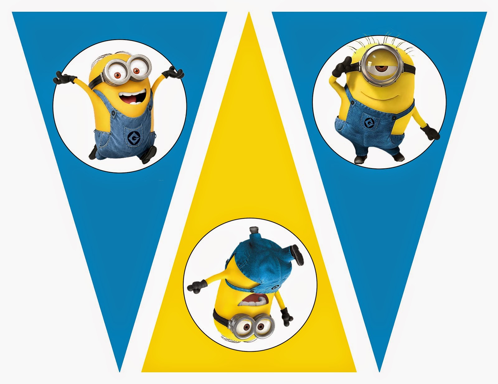 Minions Free Printable Bunting Labels And Toppers Oh My Fiesta In 